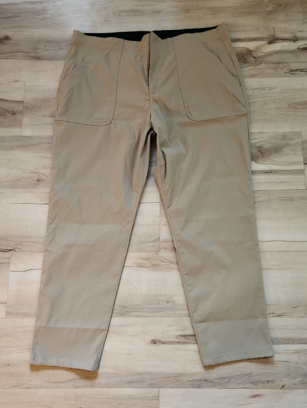 Eddie Bauer Horizon Straight Ankle Pant Khaki Tan Size 16